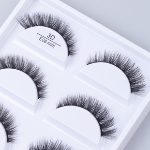 3D E08 mini Lash E14 3DZ01 3DZ10 cross-border hot sale five pairs of false eyelashes natural eyelashes