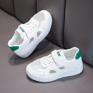 Summer New Style Breathable Mesh White Shoes Soft Sole All-match Running Shoes with Buckle Casual sneaker Non-slip Student Shoes