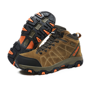 Foreign trade plus size autumn and winter cotton and thickening high-top hiking shoes lovers outdoor sports travel shoes factory direct sales