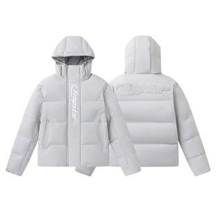 Foreign Trade Trostar Classic Small Label Black Thickeneded Cotton Hat Detachable Jacket Couple Jacket