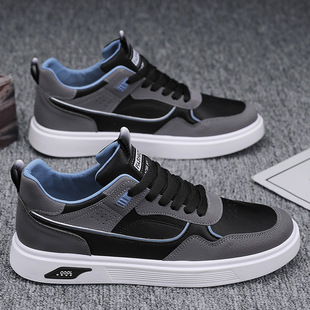 Working Men's Shoes Spring 2024 New Style Breathable Sneakers Men's All-match Trendy Casual Shoes Sports Shoes Men's Trendy Shoes