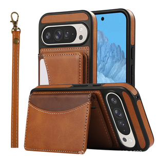 For Google 9 Pro XL Mobile Phone Case Plug-in Card Pixel 8 Pro Mavericks Pattern Mobile Phone Leather Case Protective Cover