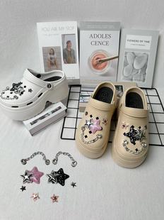 New Cartoon Cute DIY Hole Shoes Accessories Accessories Creative Removable Stereo Shoes Flower Buckle Shoes Decorative Buckle