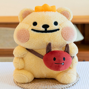 Cross-border Internet-famous Doll Little Bear Doll Plush Toy Pillow Cute Big Bear Hand Warmer Girl's Gift for Children