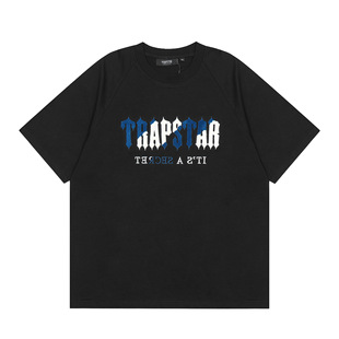 Cross-border popular European and American summer TRAPSTAR printed casual couple loose sports all-match short sleeve men's and women's T-shirt
