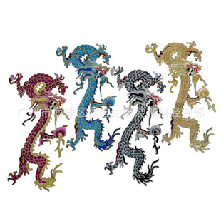 Classic Retro Embroidery Water Soluble Long Ethnic Style Clothing Bag Hat Decoration Accessories Without Glue Applique