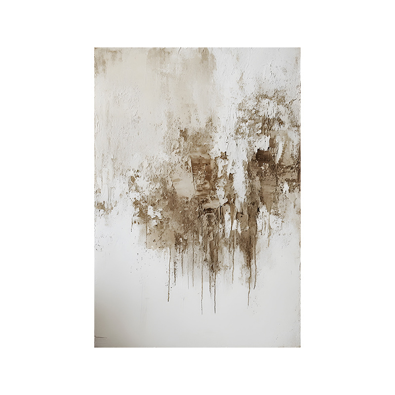 Yimo Villa Duplex Hanging Painting Green High-End Niche Art Abstract Decorative Painting Living Room Mural