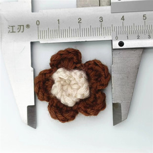 Handmade crocheted wool flower various colors handmade crocheted wool crocheted diy accessories small flower