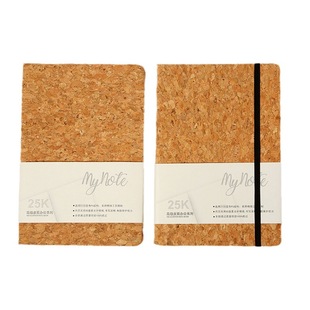 Cross-Border Export A5 Strap Wood Grain Notebook High-End Creative Notebook Business Office Notepad Customization