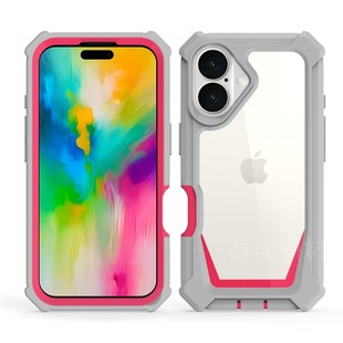 Suitable for iphone16plus Phone Case European and American Hot Selling Four Corner Drop Resistant Transparent Apple 16plus Three Proof Hard Shell