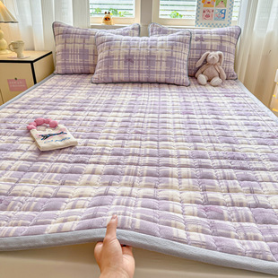 New Milk Velvet Mattress Bed Cover Mattress Household Dormitory Student Warm Mattress Cushion Mattress Cushion