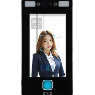 7-inch community face recognition access control system attendance all-in-one machine face brush punch-in Office glass door Smart Lock