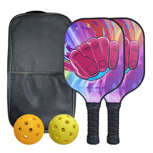 Creative graffiti pick racket glass fiber ultra-light material racket suit cross-border hole ball sports racket