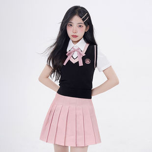 Jiangnan Road Korean Drama Academy Style suit jk Uniform Suit Spring and Summer School Sense Coat Two-Button Suit