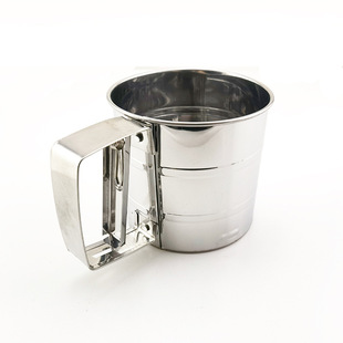 Baking Tools Manual Stainless Steel Handheld Flour Sieve Small Single Layer Powder Sieve Fine Mesh Sugar Powder Sieve