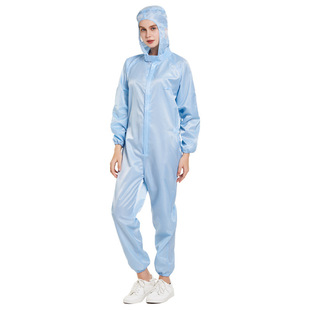 Good Quality Anti-static Clothing One-piece Dust-free Clothing Spray-painted Full-body Dustproof Electrostatic Clothing Protective Clothing Work Clothes Reusable