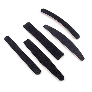 Cross-border spot red heart sanding strip black trimming rubbing double-sided fingernail file nail tool 100/180