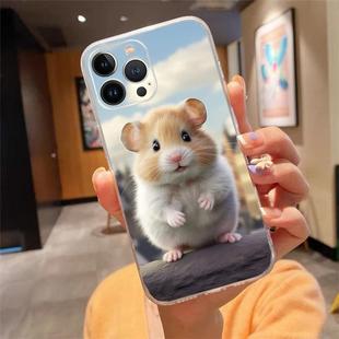 Подходящие чехлы для Apple iPhone Симпатичный чехол для хомяка мягкий чехол для iPhone 16 15 14 Plus