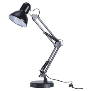Super Bright Work Lamp Eye Protection Floor Lamp Retro Vertical Light Luxury Living Room Bedroom Long Arm Folding Lamp Stand Plug-in