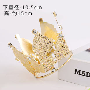 Crown Cake Decoration Decoration Pearl Crown Sky Birthday Headwear Swan Queen Internet Red Cake Decoration Plug-in