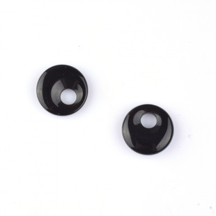 18mm Natural Crystal Stone Side Hole Ping An Buckle Pendant Partial Hole Large Hole Circle Vogueo di y Jewelry Accessories