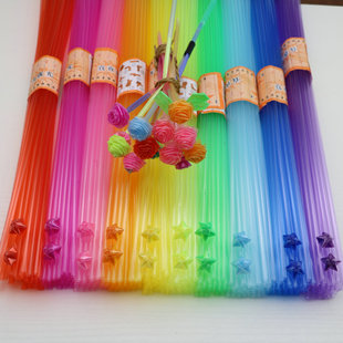 Two-color Folding Star tube Multi-color Star tube plastic Hand-woven folding star straw Stacked star tube material