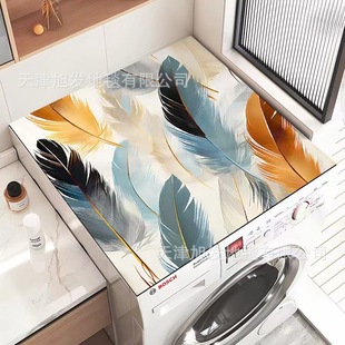 New Entry Luxury Three-Dimensional Flower Washing Machine Water Absorbent Quick-Drying Cover Pad Home Storage Cabinet Dust-proof Sun-proof Slip-proof Pad