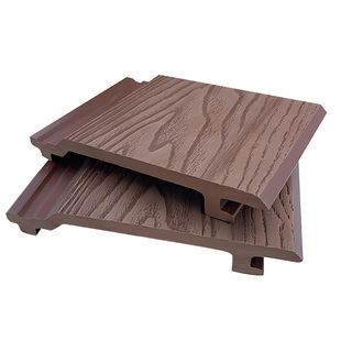 Plastic Wood Exterior Wall Panel Decoration Square Hole Wood Plastic Wall Panel Building Villa Exterior Wall Decorative Panel Outdoor Plastic Wood Great Wall Panel