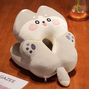 Cartoon cat Ice Silk intervention nap pillow student classroom table sleeping pillow office lunch break pillow pillow