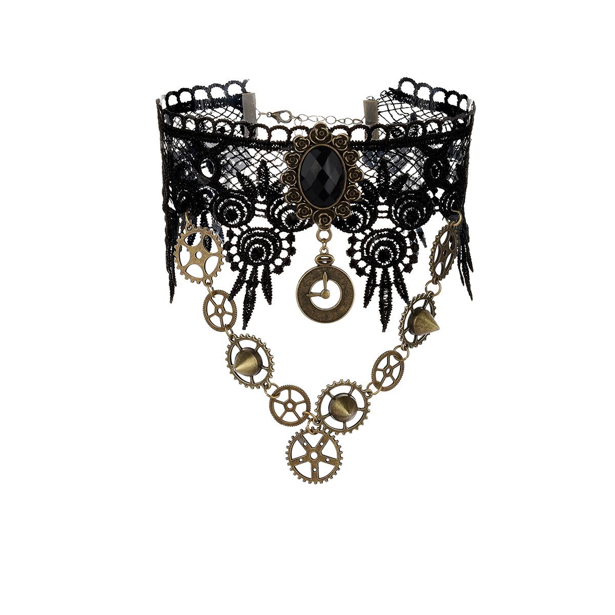 Lolita Choker Necklace, Cross-Border Personalized Design, Instagram-Style Multi-Layer Tassel Necklace, Gothic Style