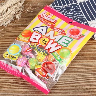 Ribon Imported from Japan Five Flavors Apple Strawberry Fruit Lollipops Kidsren's Snacks Spring Outing