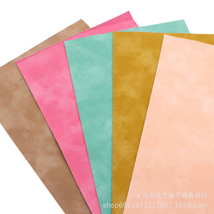 Plain matte texture oil painting wind like leather pattern PVC artificial leather DIY bow earrings material 1Yc47141