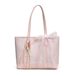 Sweet Printed Shoulder Bag Women's Spring and Summer 2025 New Fashionable Tote Bag All-match Large Capacity General Bag