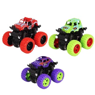 Inertial off-road vehicle toy super-resistant fall climbing car model car nostalgic four-wheel drive toy car simulation anti-fall car