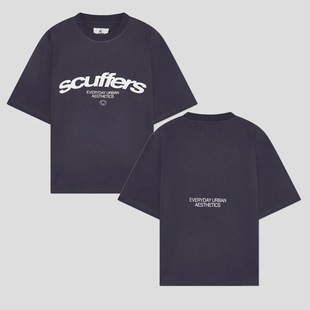 Harajuku Scuffers Logo Short-sleeved Men's Sweatshirt Gothic