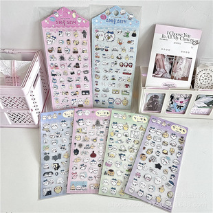 Cute Cartoon chiikawa Stickers Ica pvc Stickers Self-Mocking Usaki Cute Decorative Stickers Ins Style