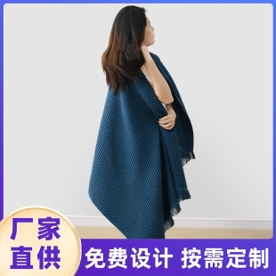 Large Size Cotton Bath Towel Cross-Border Tassel Adult Gauze Waffle Cotton Bath Towel Shawl Air Conditioning Blanket Wholesale
