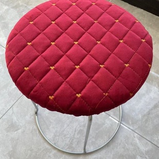 Round Stool Cover for Four Seasons Universal Thickened Cotton Round Stool Cover Cover for Hotel Household Round Stool Chair Cushion Cover