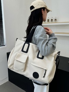 2024 New Oxford Cloth Oversized Travel Bag Portable Computer Tote Bag Fitness Bag Large Capacity All-match Personal Bag