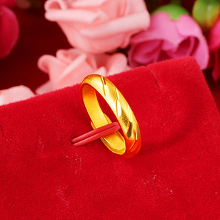 Vietnam gold starry open ring female brass gold plated meteor shower ring imitation gold couple ring