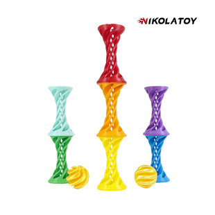 3D Printing Spiral Toy Decompression Stereo Ejection Decompression Toy New Strange Office Desktop Decoration