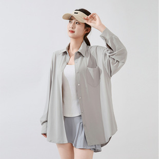 Internet Celebrity's Same Style Ono Sun Protection Shirt, Slim Shirt, Loose Shirt Jacket, Cardigan, Women's Summer Sun Protection Thin Shirt