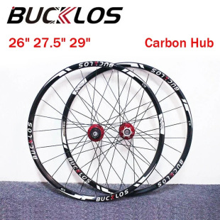 BUCKLOS bicycle wheel set QR/TA carbon fiber wheel hub wheel open tire disc brake bicycle parts