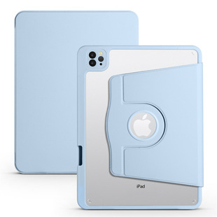 Applicable iPad12.9 acrylic rotating bracket pen slot tablet case iPad Air4 Air5 flip protective case