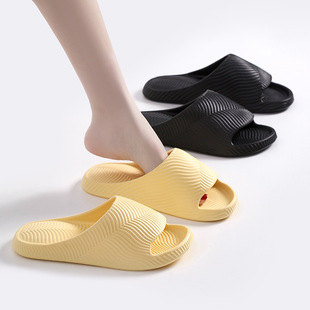 2025 New Style Home Slippers Women's Slip-on Feeling Summer Household Couple Wear EVA Slippers Bathroom Slippers