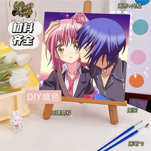 Two-Dimensional Animation Hatsune Miku Digital Oil Painting DIY Hand-Filled Oil Painting Now Available from Manufacturers Wholesale