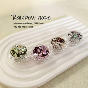 Pure desire nail sequins acid-resistant polarized fine flash laser sequins ins style nail surface filling DIY wear nail material