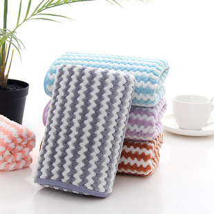 Spring New pineapple grid absorbent thickened face towel stall supply home daily gift coral velvet towel