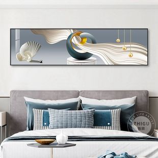 Bedroom Bedside Decorative Painting Modern Light Luxury Master Bedroom Hanging Painting Background Wall Mural Fulu Hotel Hotel Wall Painting