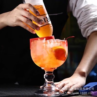 Коктейльный бокал Jingyu Cocktail Cup Творческая личность Стеклянная высокая сеть Red Cup Пивной бармен RIO Bottle Cup